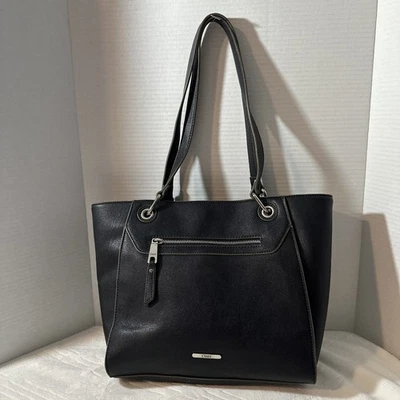 ✨ Винтажная черная сумка-тоут Chaps из искусственной кожи - Изображение 1 из 4