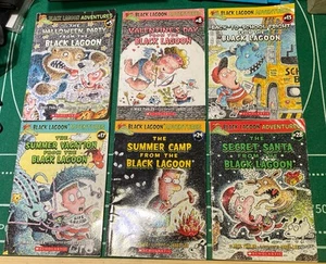 6 Book Lot The Black Lagoon Adventures by Mike Thaler #5, 8, 13, 17, 24, 28 - Picture 1 of 2