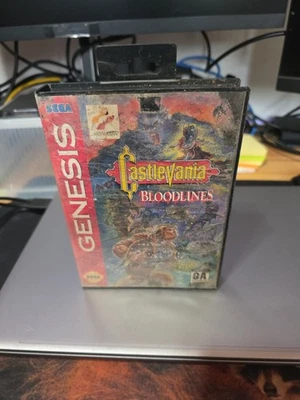 Castlevania Bloodlines ( Sega Genesis ) Authentic - Cleaned - Tested - Bad Box - Image 1 of 4