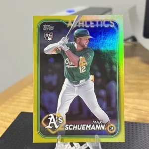 2024 Topps Update #US220 Max Schuemann Gold Foil Rookie Athletics  - Picture 1 of 2