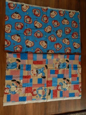 Vintage "Daisy Kingdom" Raggedy Ann & Andy Fabric Hearts & Dolls 1997/1998 CUTE! - Image 1 of 4