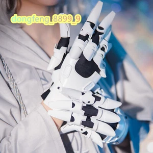 Guantes mecánicos armadura de mano cibernética punk resina accesorios de cosplay unisex hechos a mano - Imagen 1 de 20