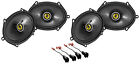 Front+Rear Kicker 6x8" Speaker Replacement Kit For 2000-2009 Mercury Sable