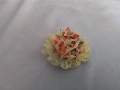 复古花卉发夹发夹配件带蕾丝和织物设计 — 第 1/3 张图片