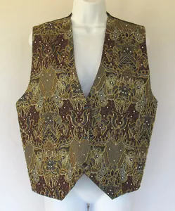 NOUVEAU MONDE GILET DONNA PERLINE FINTA PERLA GRANDE COTONE POLIESTERE - Foto 1 di 12
