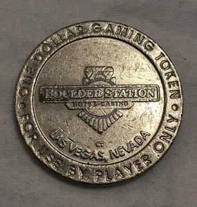 Boulder Station Las Vegas Nevada Casino $1 Slot Gaming Token Coin Collectable - Picture 1 of 2