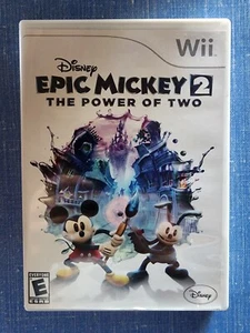 Disney Epic Mickey 2: The Power of Two (Nintendo Wii, 2012) with Original Manual - Picture 1 of 5