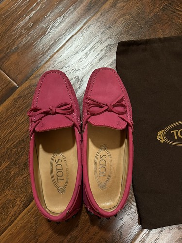 TOD’S Mocassino da guida donna rosa pelle scamosciata rosa Tod's taglia 37