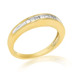 Vir Jewels 0.25 cttw Diamond Princess Wedding Band in 14K Yellow Gold Size 7 - Picture 1 of 5