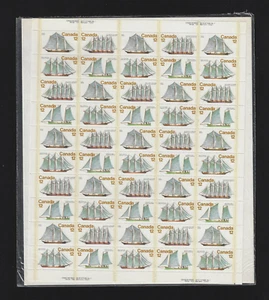 Canada Stamps SEALED — Full Pane of 50  — 1977, Sailing Vessels #744-747 MNH - Picture 1 of 2