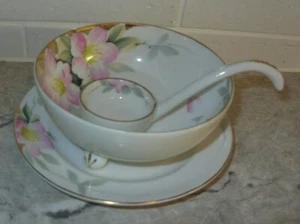 Juego de 3 condimentos crema batida Noritake Azalea marca verde 19322 muy bonito - Imagen 1 de 9