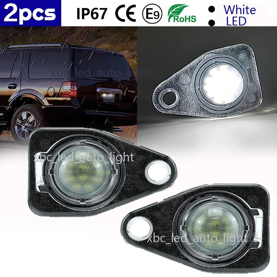 LED License Plate Lamp Lights Assembly Pair For Freestar Freestyle Taurus X Foto 1 de 4