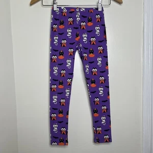 Gymboree Halloween Cats Leggings Purple Kids Size 7 NWT Mummy Vampires Bats - Picture 1 of 7
