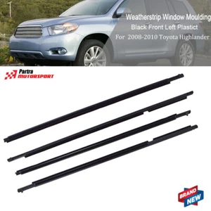 Cinturón de sellado de moldura de ventana resistente a la intemperie 4 piezas para Toyota Highlander 2008-2010 - Imagen 1 de 9