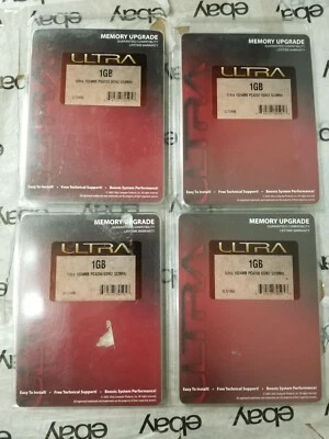 4GB 4x1GB PC2 5300 MICRON MT8HTF12864AZ-667H1 DDR2-667 DESKTOP MEMORY KIT DIMM - Image 1 of 4