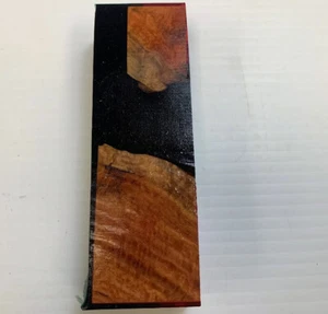 Schöne Australischer Maserknolle Stabilisiert Alumilite Hybrid Messer Leer - Bild 1 von 7
