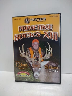 HUNTER'S SPECIALTIES PRIMETIME BUCKS 13 DVD 3.5+ HRS 26 HUNTS 27 KILLS - Image 1 of 4