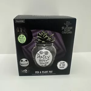 Disney Tim Burton Nightmare Before Christmas Deadly Nightshade Pen And Plant Pot - Picture 1 of 7