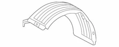 Genuine Hyundai 2013-2017 Elantra GT Wheelhouse Liner Assembly 86821-A5000 - Image 1 of 2