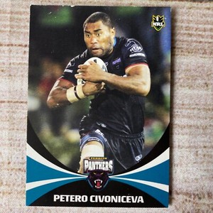 NRL Daily Telegraph Trading Card 2011 ~ Penrith Panthers ~ Petero Civoniceva 111