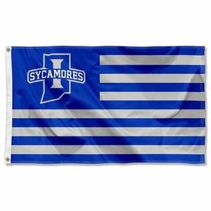 Indiana State University Sycamores American Stripes Nation USA Flag - Picture 1 of 6