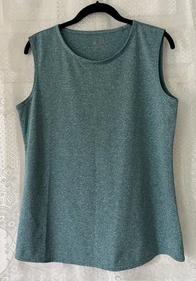 Eastern Mountain Sports Techwick Women's  Sleeveless Teal Blue Tank Top Medium M - Image 1 of 4