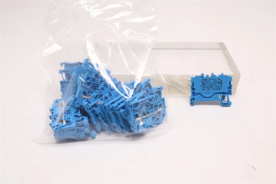 WAGO 2 CONDUCTOR TERMINAL BLOCK (LOT OF 18) 2202-1204 60395924 - Image 1 of 2