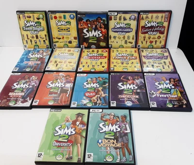 Sims 2 Bundle PC CD DVD Includes Expansion Packs & Stuff Games - Image 1 of 4