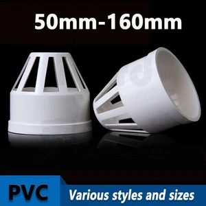 PVC Drainage Pipe End Caps Breathable Cap Net Vent Terminal Fittings 50mm-160mm - Picture 1 of 6