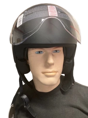 Casco Moto scooter Demi JET 900 Nero Opaco omologazione ECE 22.06 - Immagine 1 di 4