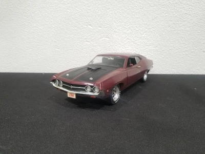 ERTL AMERICAN MUSCLE 1971 FORD TORINO COBRA JET 2 BURGUNDY 1:18 DIECAST MODEL  - Image 1 of 4