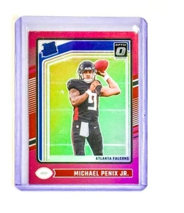 2024 Donruss Optic Michael Penix Jr. Rated Rookie Pink Prizm RC Falcons🔥 - Picture 1 of 3