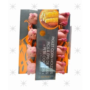 Nuevo Cerdo Lechón Maíz en la Mazorca Soportes Parrilla Verano Barbacoa Acero Inoxidable 8 Piezas - Imagen 1 de 3