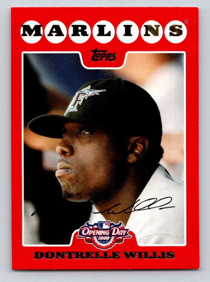 2008 Topps Opening Day #164 Dontrelle Willis Florida Marlins - Image 1 of 2