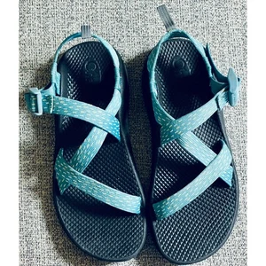 Chaco Z1 türkisblaue Riemchen Sport Wander Sandalen Vibram Damen 6 fast neuwertig - Bild 1 von 5