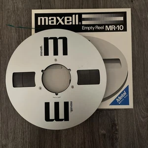 MAXELL MR-10 Empty Reel/ Spule mit Band METAL 267mm 10 inch ( NR.4 ) mit OVP - Bild 1 von 4