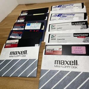 Lotto di 10 mini flopy disk 5,25 - Foto 1 di 5