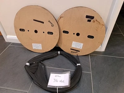 Black Heat Shrink Tubing 2:1 Job Lot 9.5mm (3/8") x 80m & 12.7mm (1/2") x 138m - Image 1 of 4
