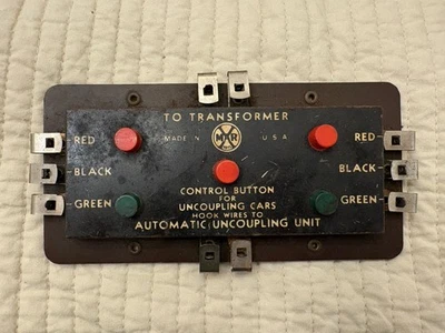 Marx Vintage Train Control Button Panel O-Gauge Uncoupling Unit USA Untested - Image 1 of 4
