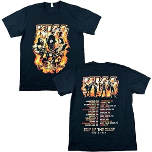 KISS End of the Road World Tour T-shirt Adult Size Medium Black 2023 Rock Band - Picture 1 of 7