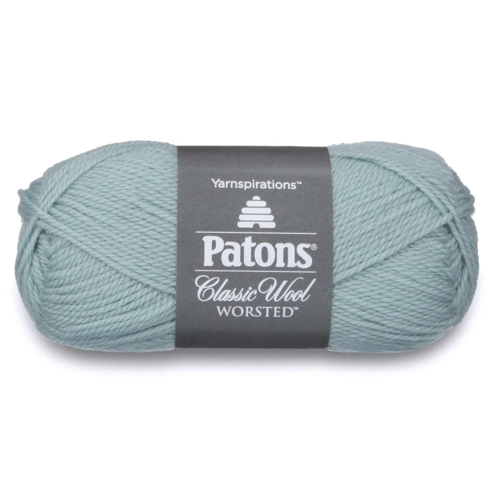 Patons Classic Wool Worsted Seafoam Yarn 3 Skeins