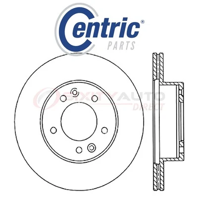 Centric C-TEK Disc Brake Rotor for 1986-1991 Mazda RX-7 1.3L R2 - Kit Set uw Foto 1 de 4