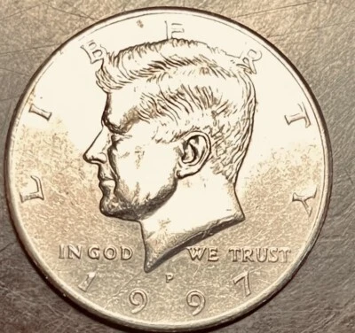 1997 RARE SILVER Kennedy Half Dollar-Wobbly errors - read description MINT - Image 1 of 2