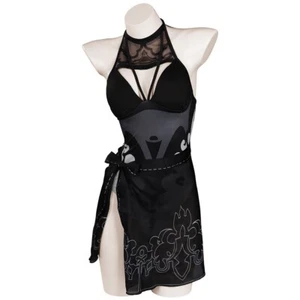 NieR: Automa 2B Anime Beachwear Swimsuit Swimwear Badeanzug Bademode BIKINI - Picture 1 of 6