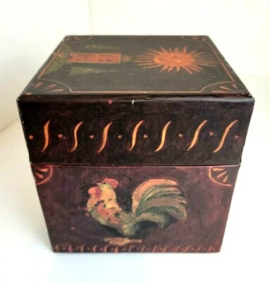 BOB'S BOXES Primitive Shimmel's Rooster by Susan Winget Storage Box - 5"x 5"x 5" - Image 1 of 4