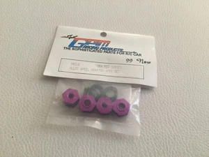 Team GPM Racing Yokomo YR4 MJ2 Aluminium Alufelgen Adapter 4er Set Lila YRJ10 - Bild 1 von 2
