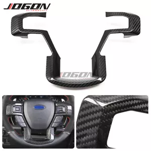 Interior Steering Wheel Moulding Trim Cover For Ford F150 Raptor 2015-20 Carbon - Bild 1 von 10
