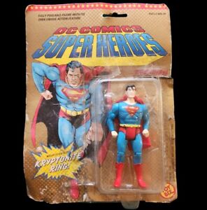 1989 SUPERMAN DC Comics Super Heroes Superman Action Figure In Box (READ DESC)