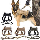 Tactical Dog Harness Pet Training V-est and Leash Set for Small Medium Big Dogs