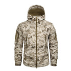 Military Tactical Soft Shell Shark Skin Jacket Army Camo Hood Coat Waterproof
